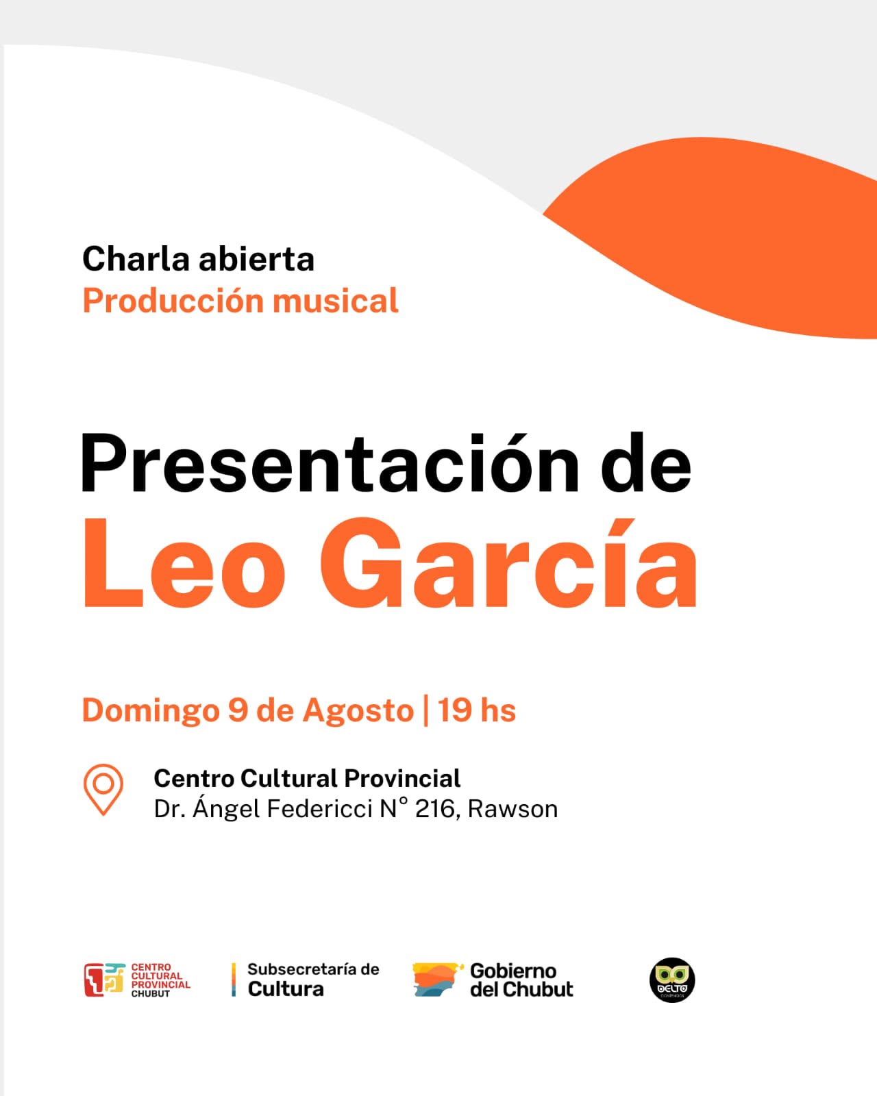 El reconocido músico Leo García brindará una charla abierta y gratuita en Rawson El reconocido músico Leo García brindará una charla abierta y gratuita en Rawson