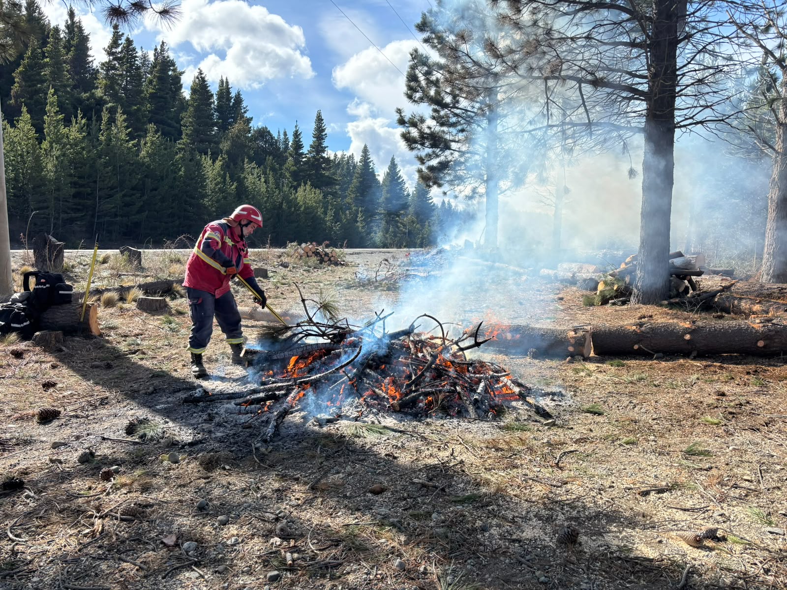 Chubut impulsa trabajos preventivos contra incendios forestales en ocho localidades