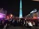 El Obelisco se iluminó con los paisajes de Chubut para el lanzamiento de la temporada turística