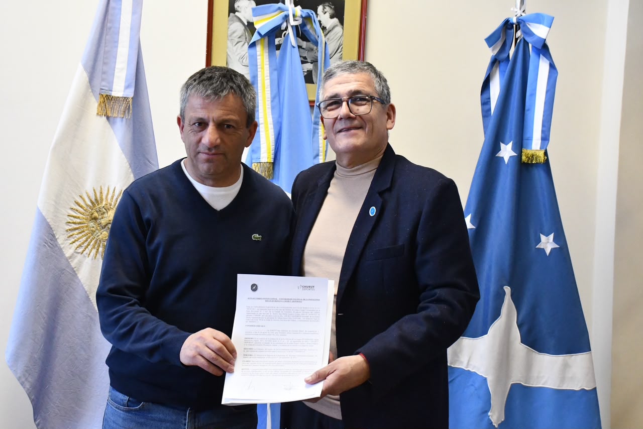*Chubut Deportes y la UNPSJB firmaron un acuerdo para acompañar los Juegos Intersedes*